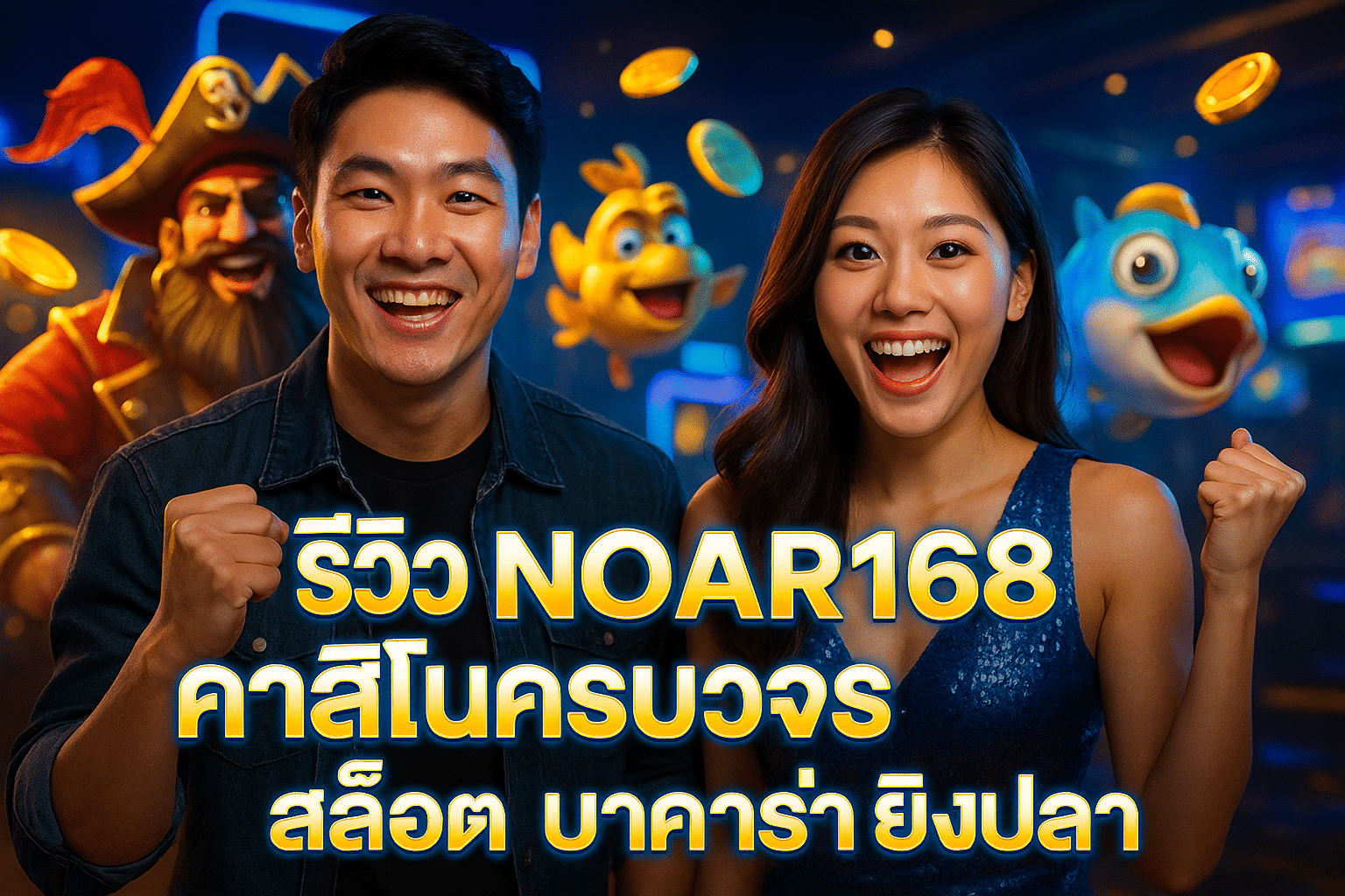 รีวิว NOAR168 คาสิโนครบวงจร สล็อต บาคาร่า ยิงปลา